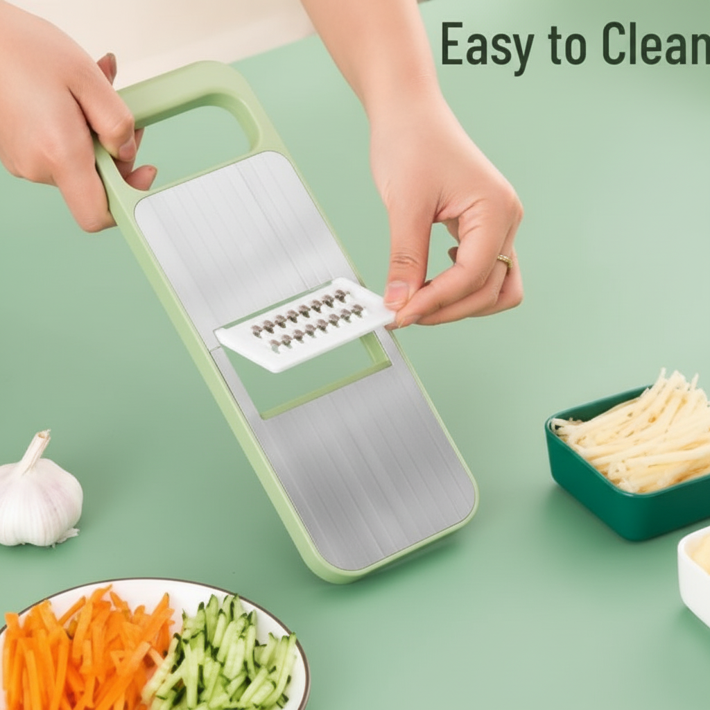 5-in-1 Vegetable Slicer & Grater โ Multi-Blade Mandoline