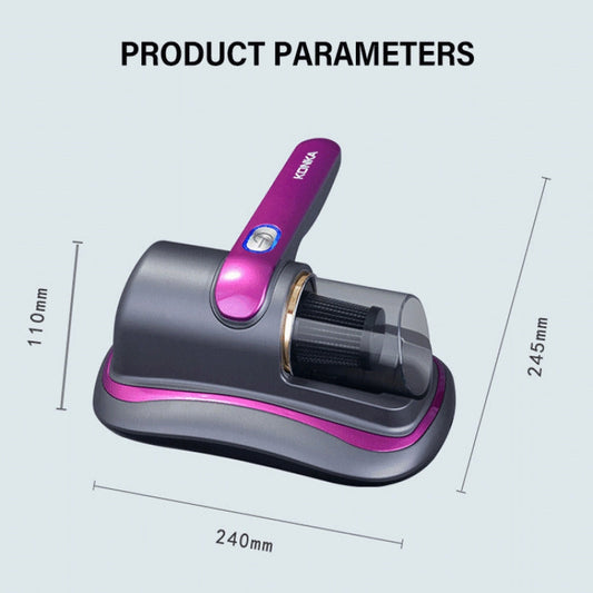 UV Mite Vacuum Cleaner โ High Frequency Double Beating, Cordless & Rechargeable