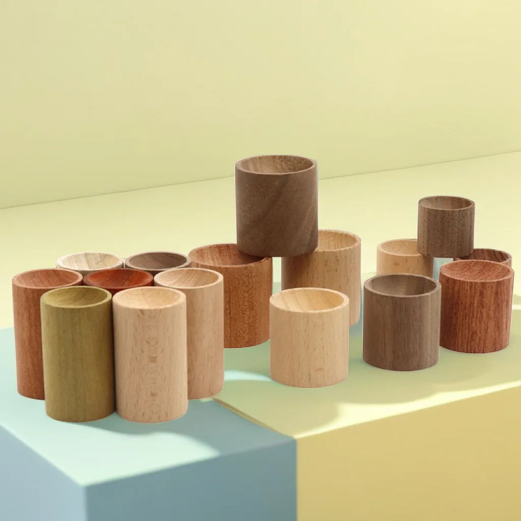 1pc Expanded fragrant wood Cylinder Indoor Desktop Loose fragrance Beech/ Walnut/ Bubinga  Aromatherapy spreading wood