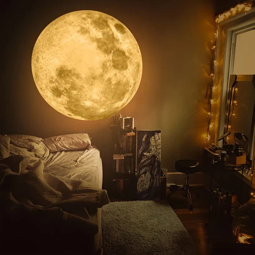 Galaxy Moon & Planet Projector Light – USB LED Night Light